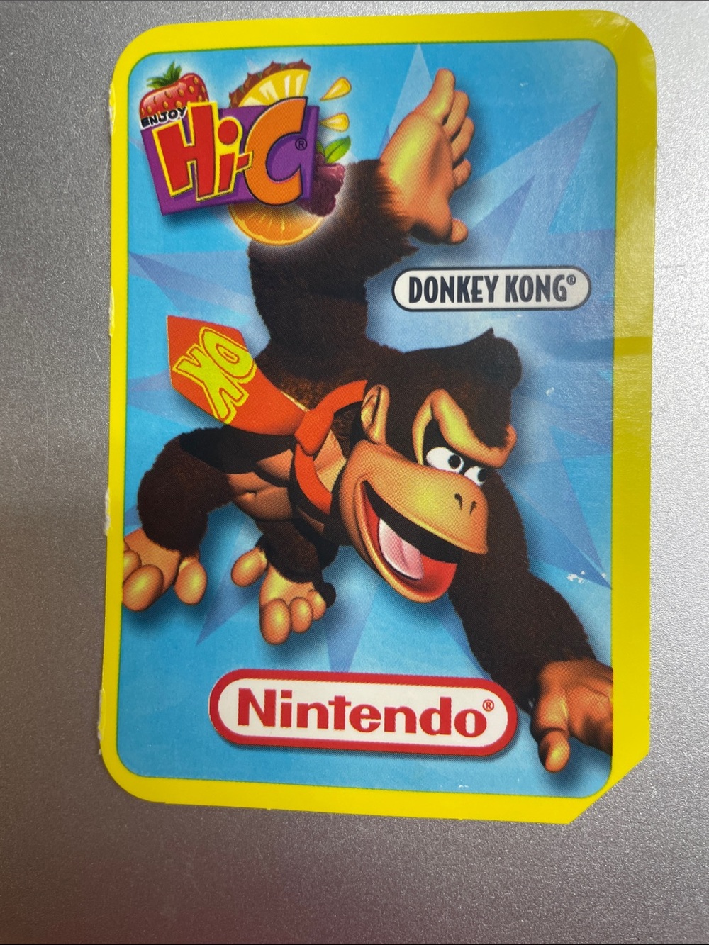 2002 Hi-C Nintendo Donkey Kong cheat racing trading card
